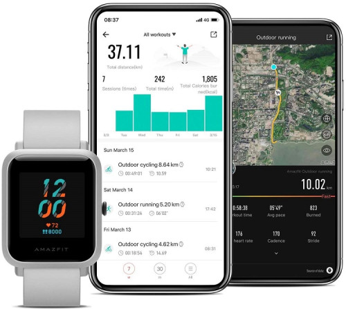 ჭკვიანი საათი AMAZFIT Bip S White Rock (6972596100010)