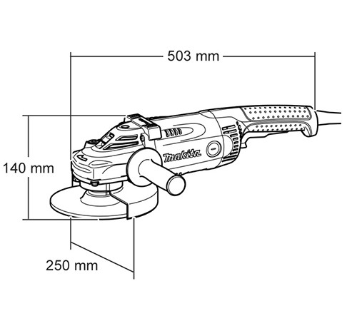 კუთხსახეხი MAKITA GA9040RF01