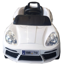 საბავშვო ელექტრო მანქანა  PORSCHE YMR 718 WHITE
