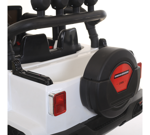 საბავშვო ელექტრო მანქანა JEEP BLK 8188 WHITE