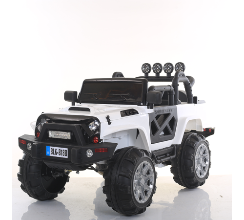 საბავშვო ელექტრო მანქანა JEEP BLK 8188 WHITE
