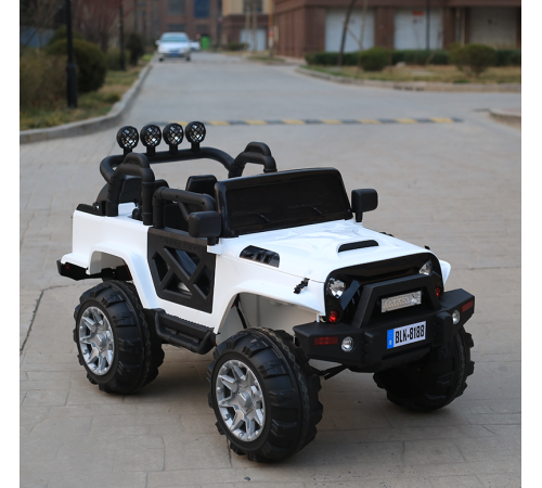 საბავშვო ელექტრო მანქანა JEEP BLK 8188 WHITE