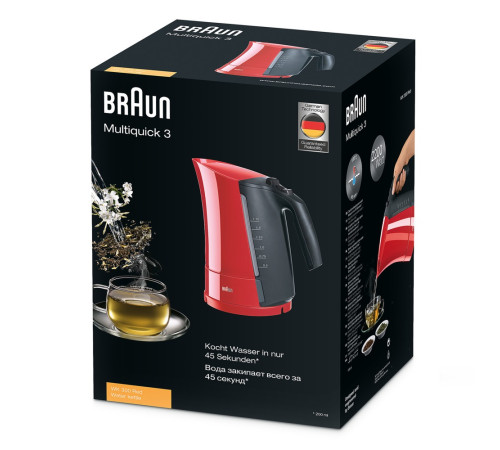 ელექტრო ჩაიდანი BRAUN WK300 RED