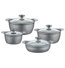 ქვაბების ნაკრები 8 PCS OMS GRANIT 3006 01 11