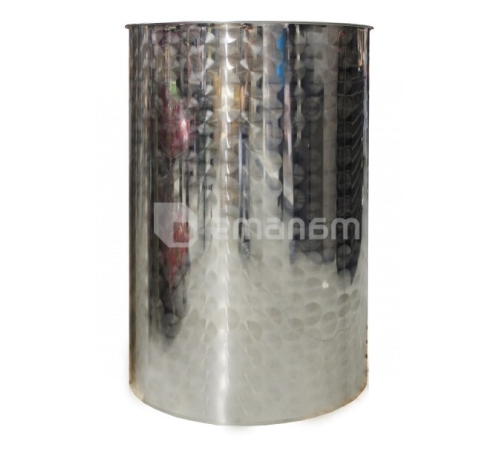 კასრი უჟანგავი ფოლადის 1000 ლ პნევმატური ხუფით