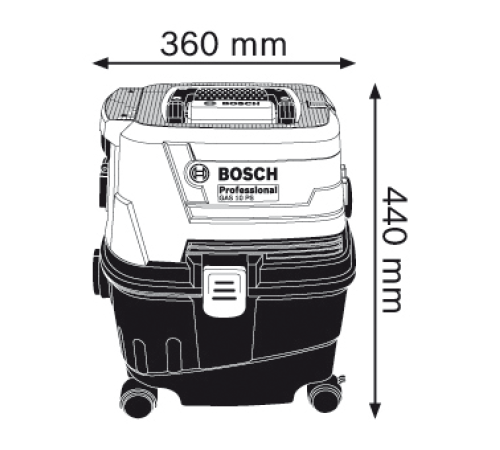 მტვერსასრუტი BOSCH GAS 15 PS