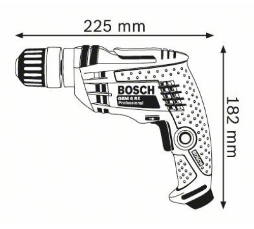 ბურღი BOSCH GBM 6 RE ('0601472600)
