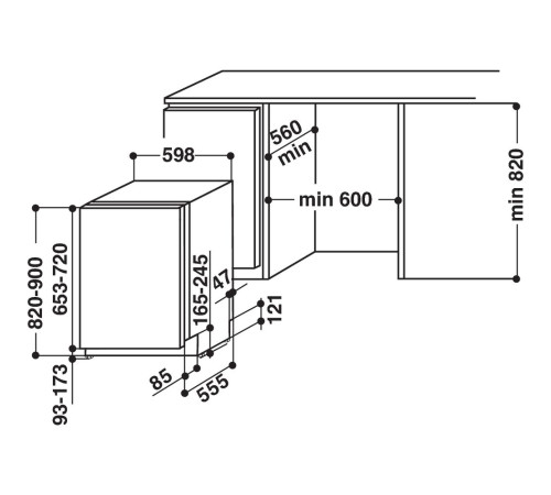 ჭურჭლის სარეცხი მანქანა INDESIT DIF 16B1 A EU