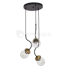 ჭაღი Luminex Natan თითბერი 7799 3xE27 max 60W