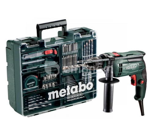 დარტყმითი დრელი Metabo SBE 650 SET (600671870) 650W + აქსესუარების ნაკრები