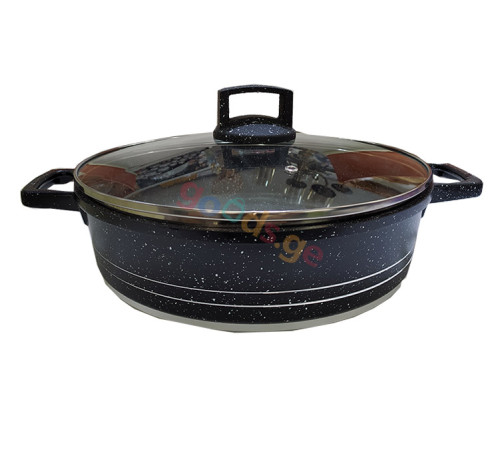 გრანიტის ქვაბები  UAKEEN BLACK 7 PCS VK 20