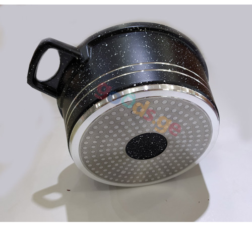 გრანიტის ქვაბები  UAKEEN BLACK 7 PCS VK 20