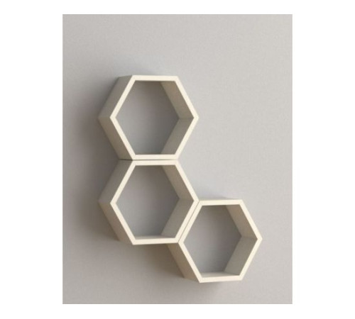 თარო ექვსწახნიანი Velano FHS 300 თეთრი