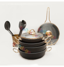 ქვაბების ნაკრები EVITA BLACK