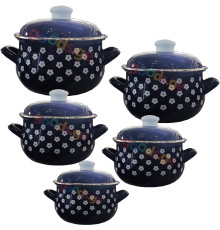 ქვაბების ნაკრები INFINITY BLUE 5 PCS