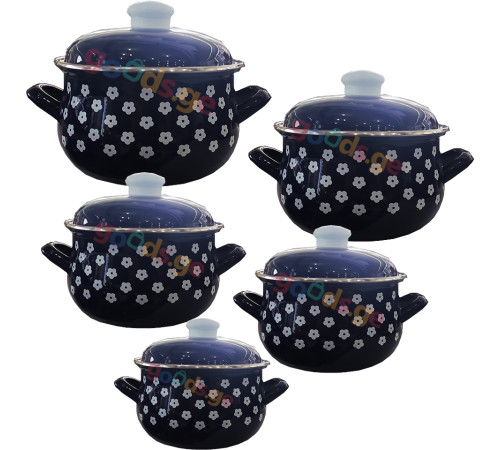 ქვაბების ნაკრები INFINITY BLUE 5 PCS