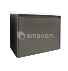 კარადა ხელსაბანისთვის Dneprokeramika Forli 60 გრაფიტი