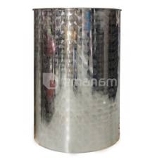 კასრი უჟანგავი ფოლადის 100 ლ პნევმატური თავსახურით