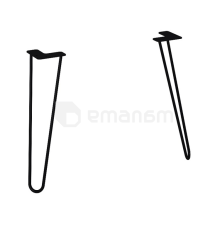 ფეხები ტუმბოს Elita Futuris შავი მქრქალი 2 ც