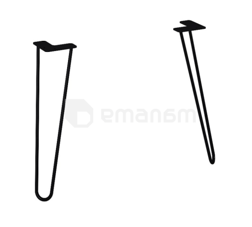 ფეხები ტუმბოს Elita Futuris შავი მქრქალი 2 ც