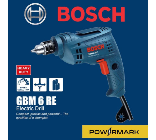 ბურღი BOSCH GBM 6 RE