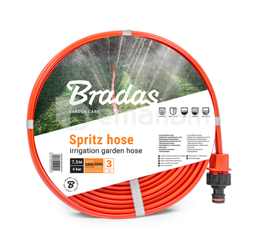 შლანგი სპრინკლერული 3 არხიანი BRADAS Spritz Hose WSH7,5 7.5 მ