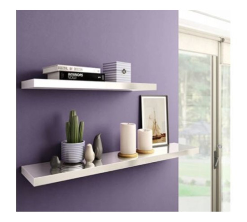 თარო დაფარული სამაგრით თეთრი Velano FSG 80/24 795x235 მმ