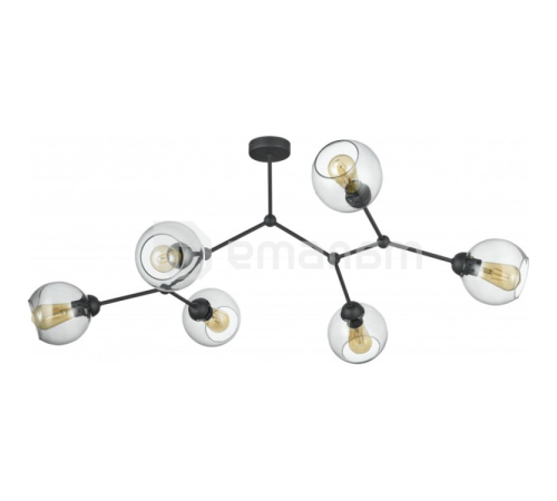 ჭაღი TK Lighting FAIRY 2731 6хE27 60W შავი