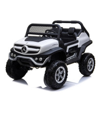 საბავშვო ელექტრო მანქანა MERCEDES UNIMOG MINI 2046 WHITE