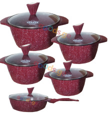 გრანიტის ქვაბები  UAKEEN VK 21 RED