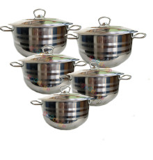 ქვაბების ნაკრები KMAREA 5 PCS BIG