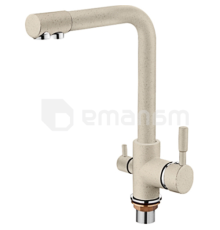 შემრევი ონკანი სამზარეულოს LEDEME L4055W-3 თეთრი