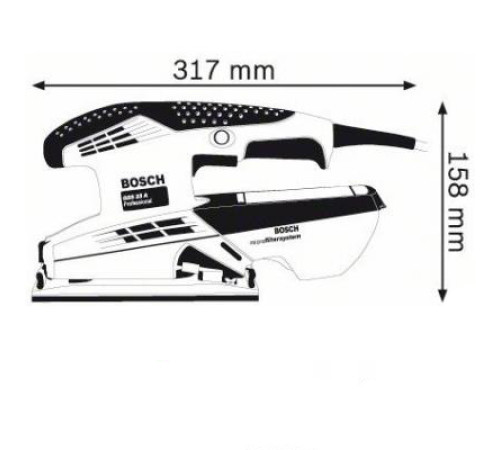 საპრიალებელი BOSCH GSS 23 A PROFESSIONAL