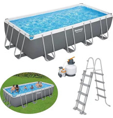 კარკასული აუზი BESTWAY 56671  (488x244x122სმ ქვიშის ფილტრით)