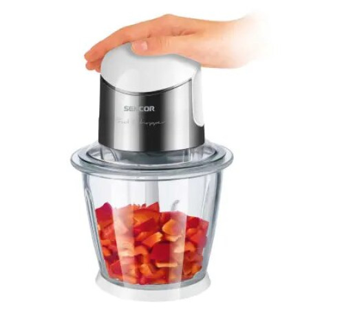დასაქუცმაცებელი Sencor SCB 6150SS Chopper, 500watt, volume 1500 ml,Rubber anti-skid base,Safety switch, Titan 4 blade