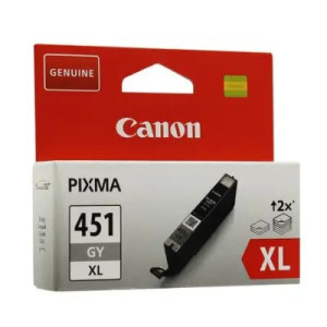 კარტრიჯი CANON CLI-451XL GY ნაცრისფერი, ორიგინალი (350 გვერდი)