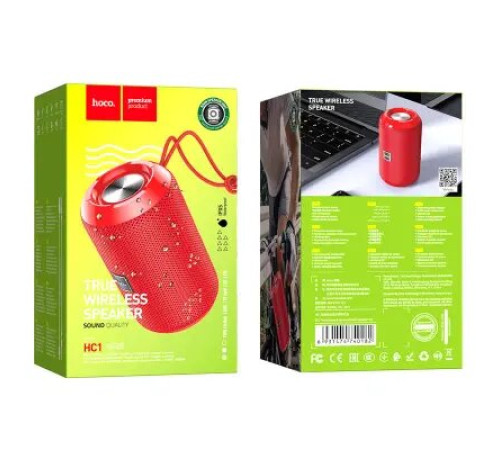 უსადენო დინამიკი HOCO HC1 Trendy sound sports wireless speaker RED