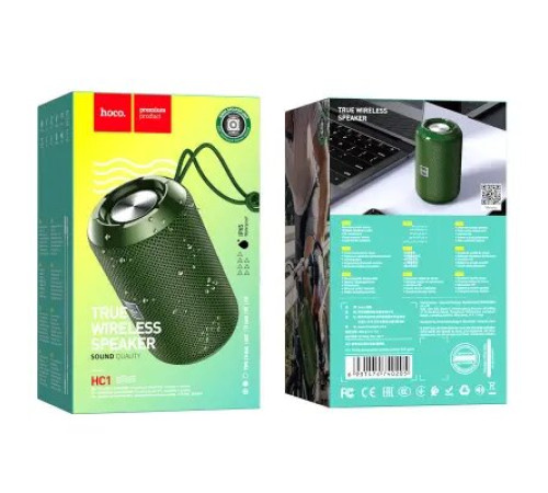 უსადენო დინამიკი HOCO HC1 Trendy sound sports wireless speaker DARK GREEN