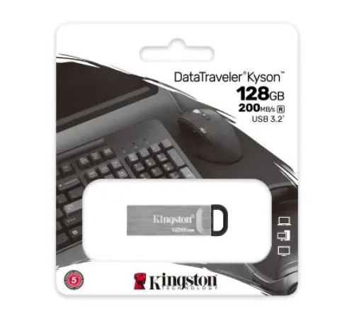 ფლეშ მეხსიერება Kingston 128GB DataTraveler Kyson USB 3.2 Gen1