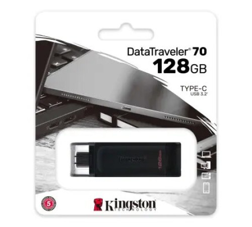 ფლეშ მეხსიერება Kingston/ DT70/128GB / 128GB DataTraveler USB-C