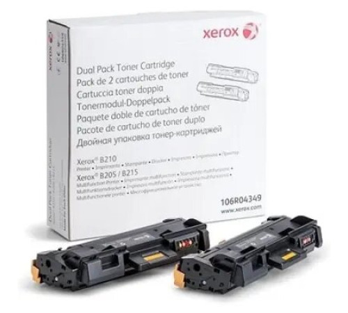 კარტრიჯი XEROX 106R04349 Dual Pack Black For B205/B215/B210 (3000 გვერდი)