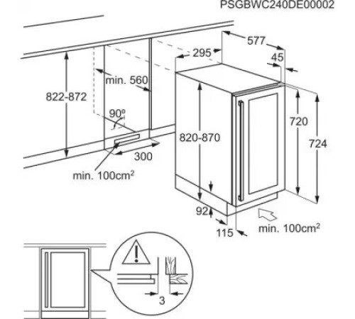 ღვინის მაცივარი AEG AWUS020B5B