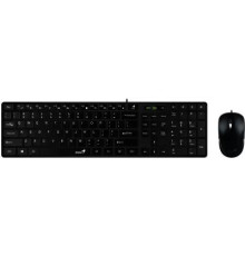 კლავიატურა Genius Wired Slim Multimedia Keyboard Mouse Combo SlimStar C126