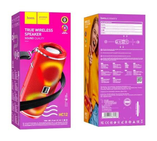 უსადენო დინამიკი Hoco HC12 sports portable loudspeaker Red