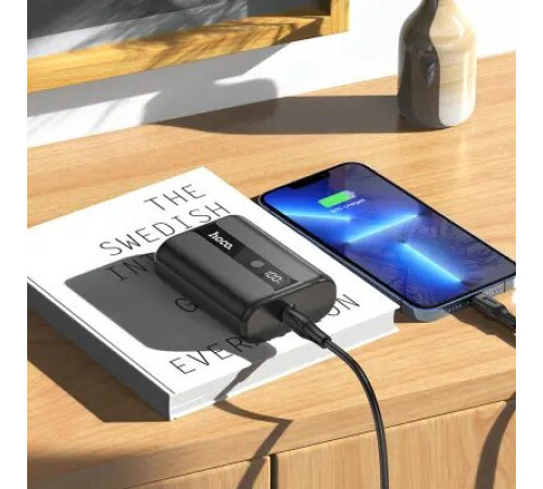 პორტატული დამტენი Hoco Q3 Pro 22.5W+PD20W fully compatible power bank(10000mAh) Black