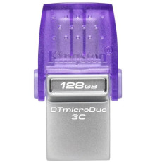 ფლეშ მეხსიერება Kingston 128GB DataTraveler microDuo 3C 200MB/s dual USB-A + USB-C (DTDUO3CG3/128GB)