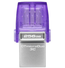 ფლეშ მეხსიერება Kingston 256GB DataTraveler microDuo 3C 200MB/s dual USB-A + USB-C (DTDUO3CG3/256GB)
