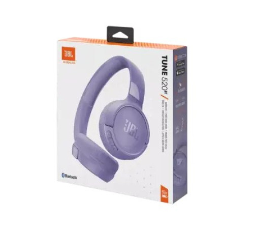 ყურსასმენი JBL Tune 520BT Purple (Wireless, On-Ear)