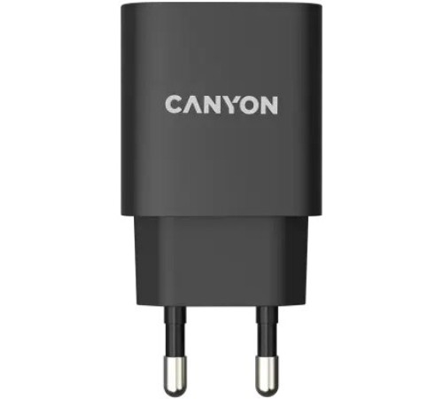 დამტენი Canyon 20W PD Wall Charge USB-C (CNE-CHA20B02) - Black