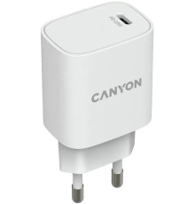 დამტენი  Canyon 20W PD Wall Charge USB-C (CNE-CHA20W02) - White